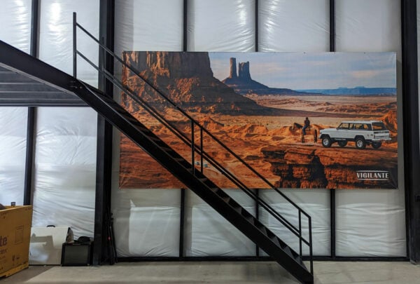 Black Commercial Straight Stair