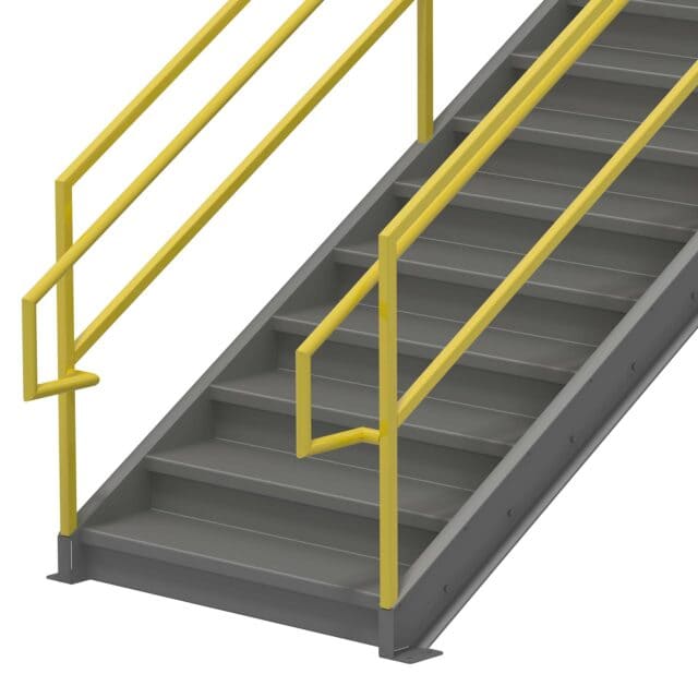 Type C Stair Rail with Inner Handrail