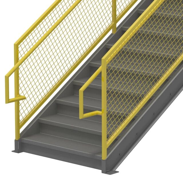 Type E Mesh Stair Railing